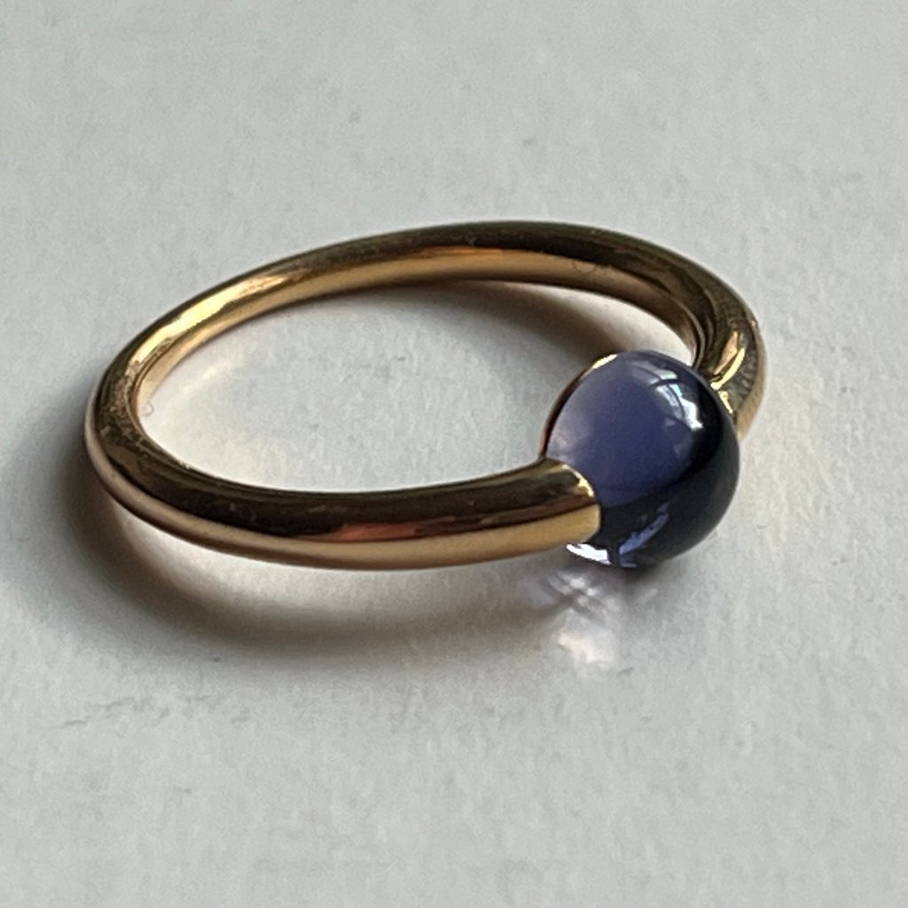 Pomellato M'ama Non M'ama Iolite And Yellow Gold Ring